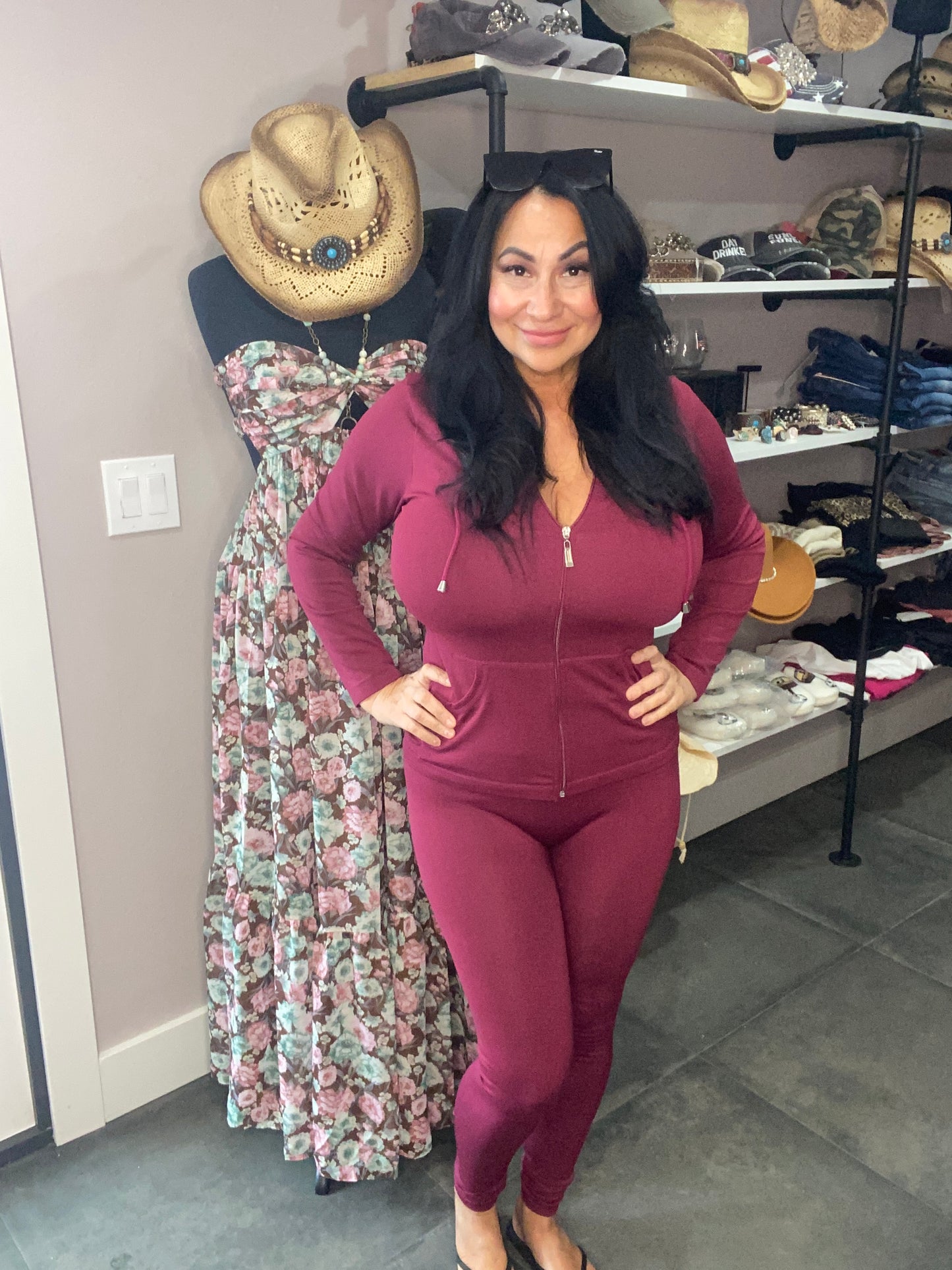 Seamless hoodie and legging lounge set