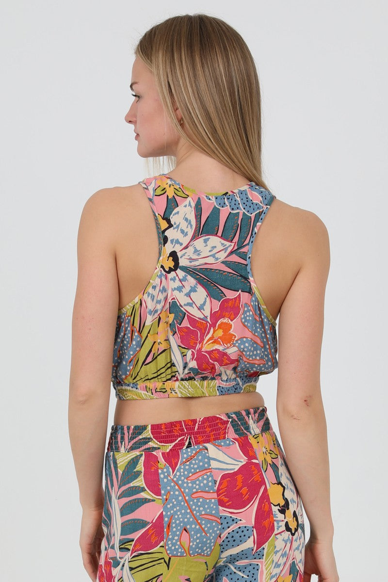 Floral Racer Back Blouse