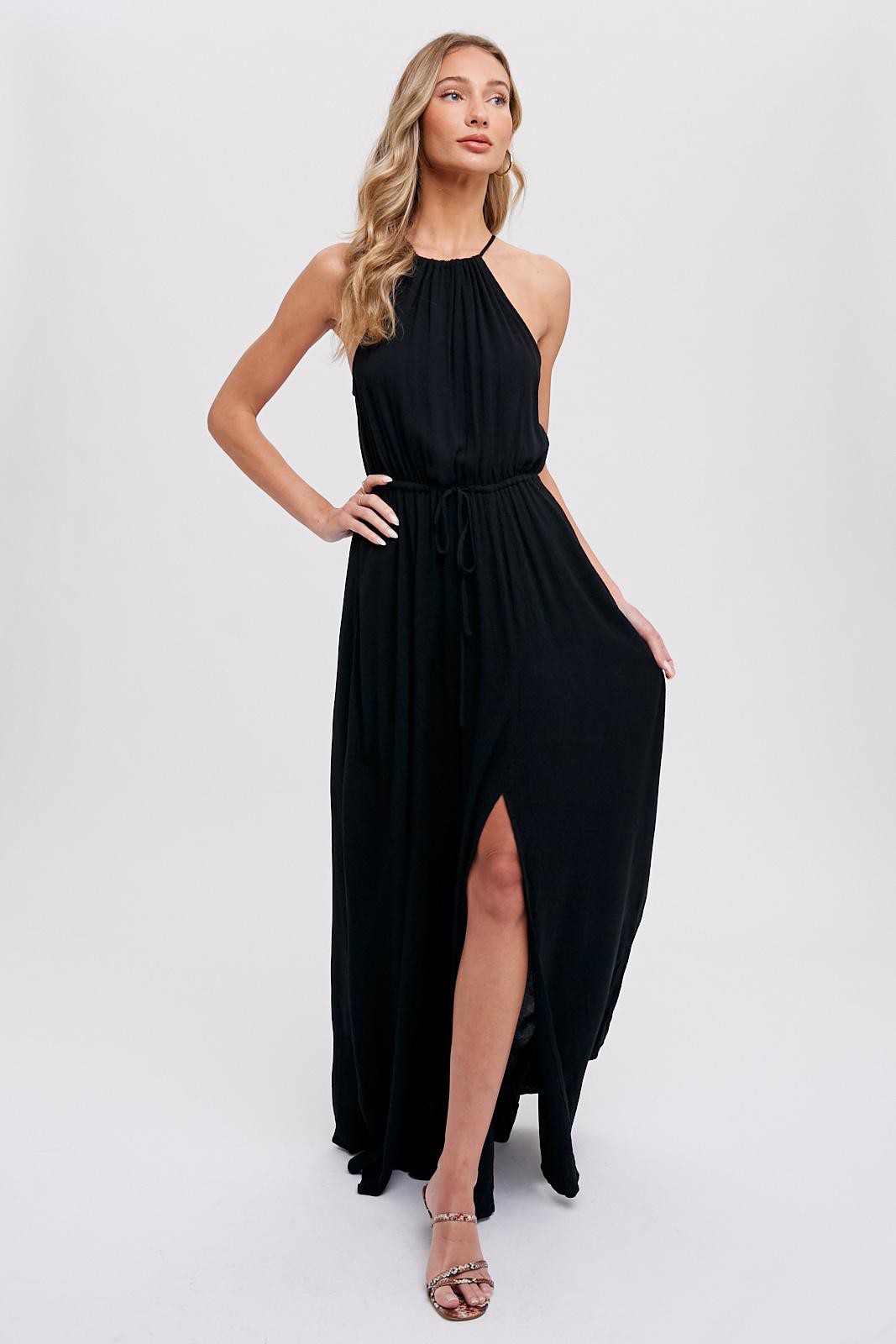Halter Neck Maxi Dress