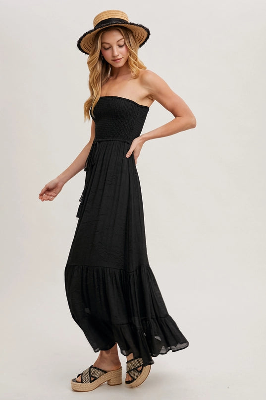 Maxi smocked top dress