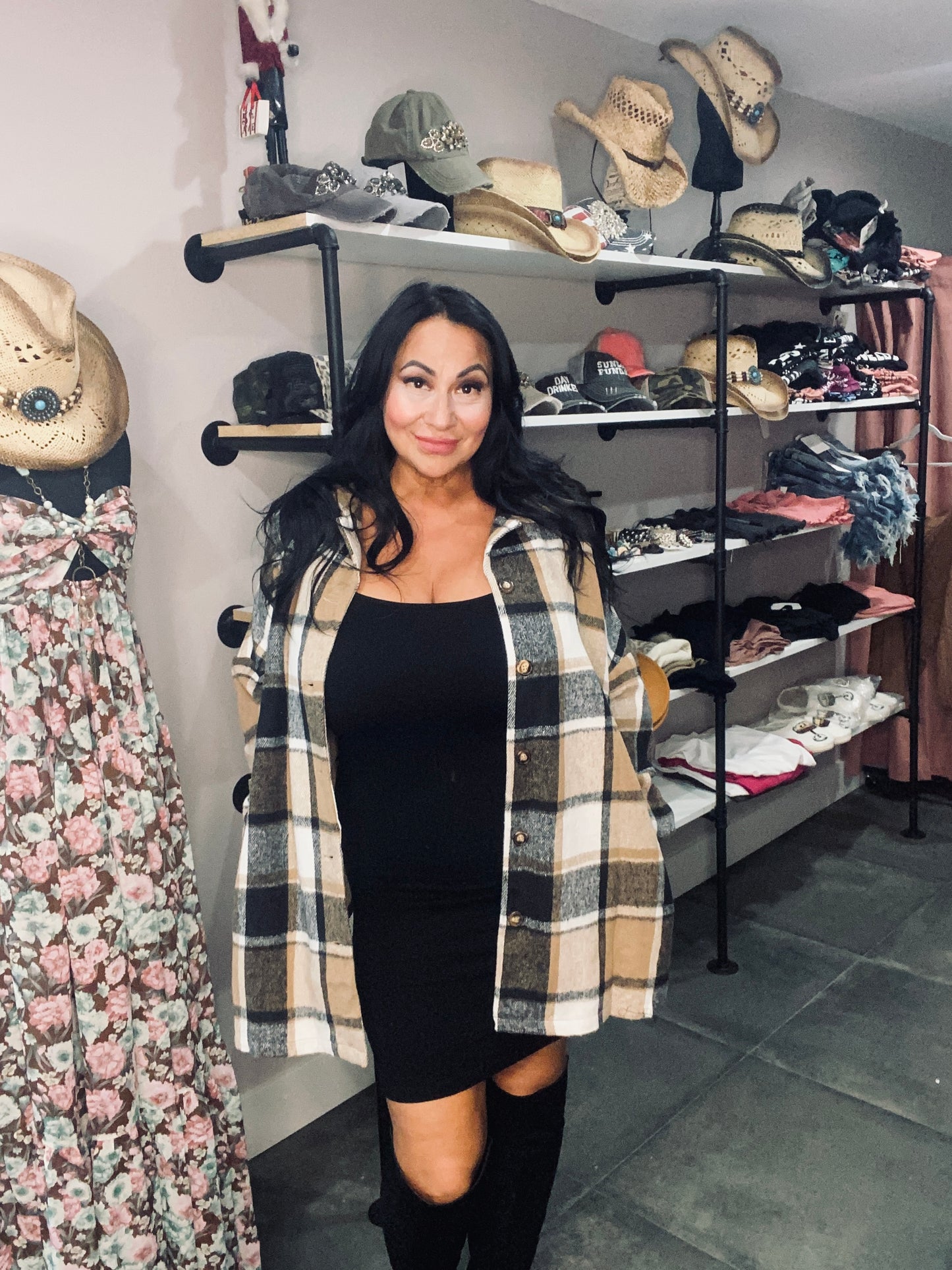 Plaid Printed Adorable Buttoned Shacket