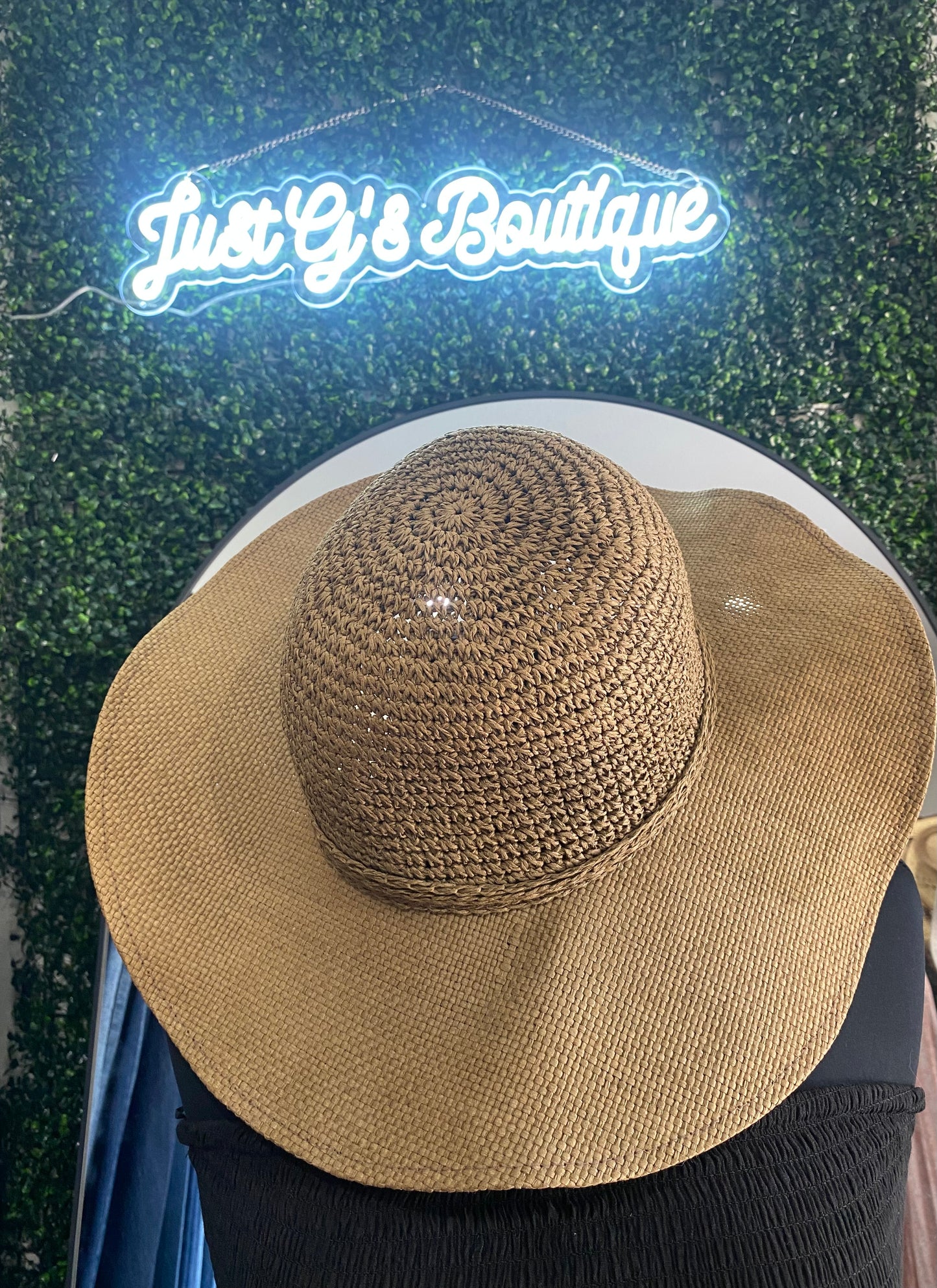 Taupe sun hat