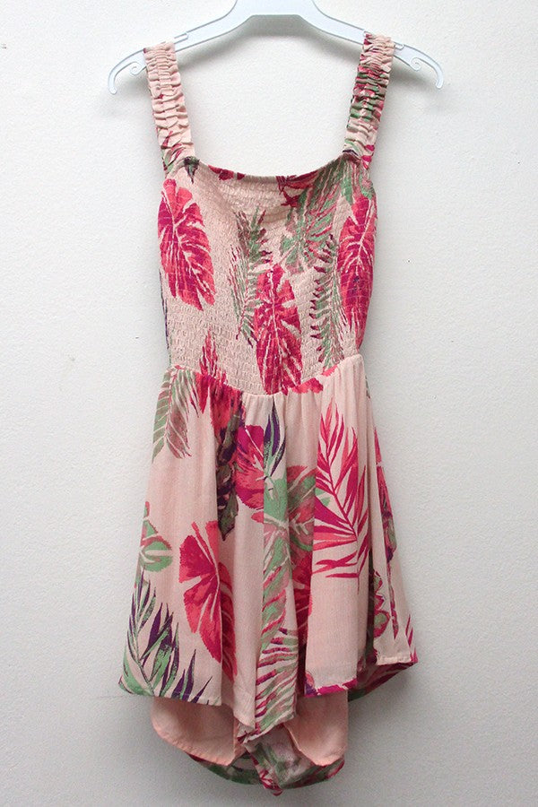 Adorable Tropical Tie Up Romper
