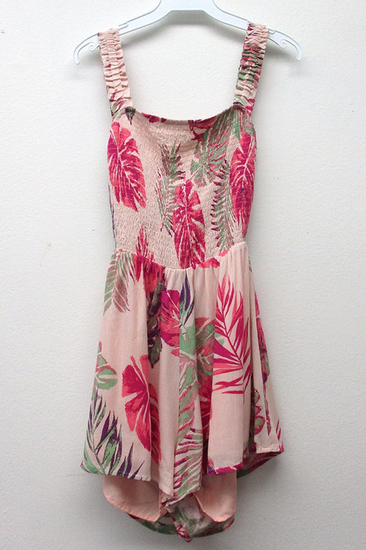 Adorable Tropical Tie Up Romper