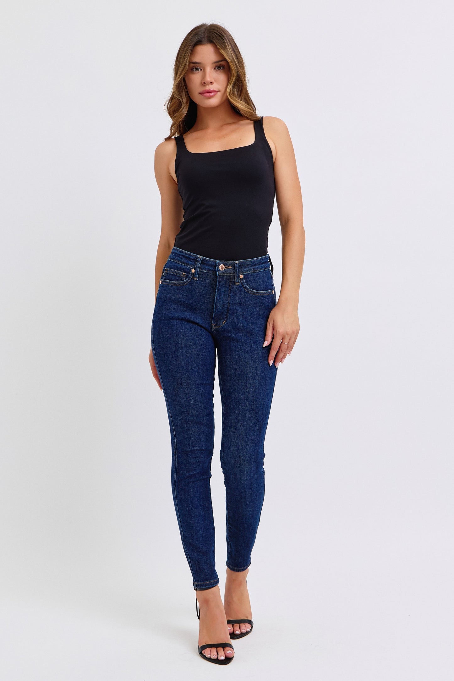 Judy Blue Midrise Tummy Control Classic Skinny
