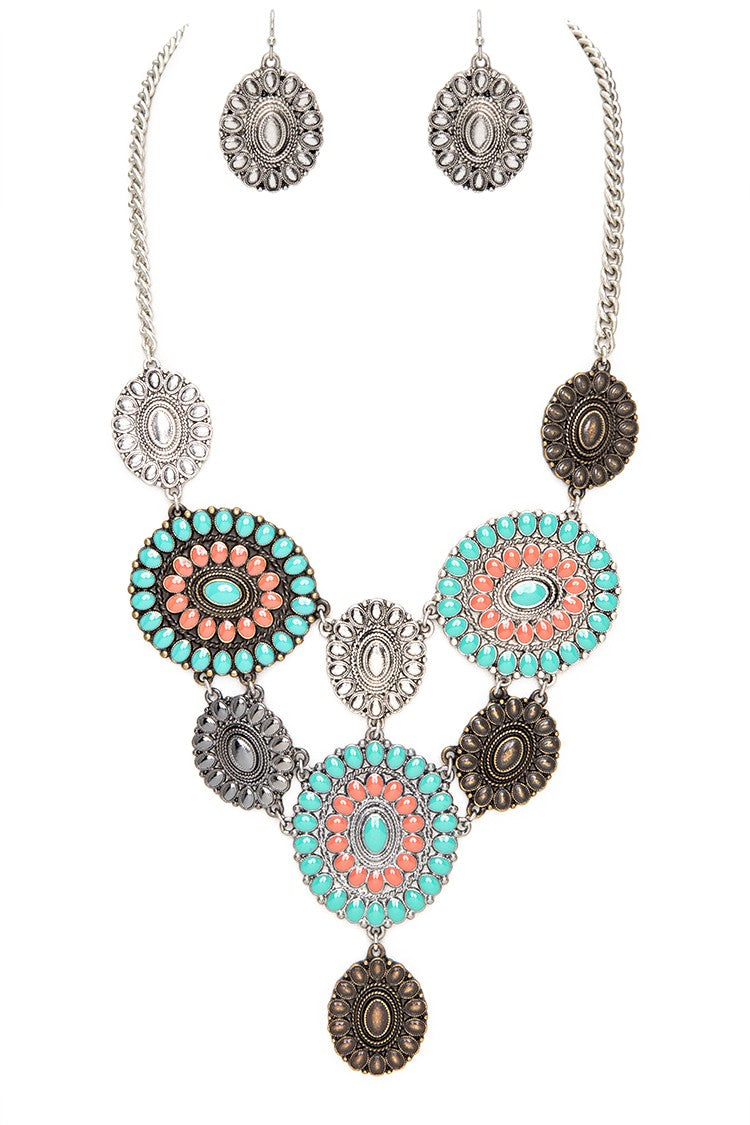 Concho Statement Necklace