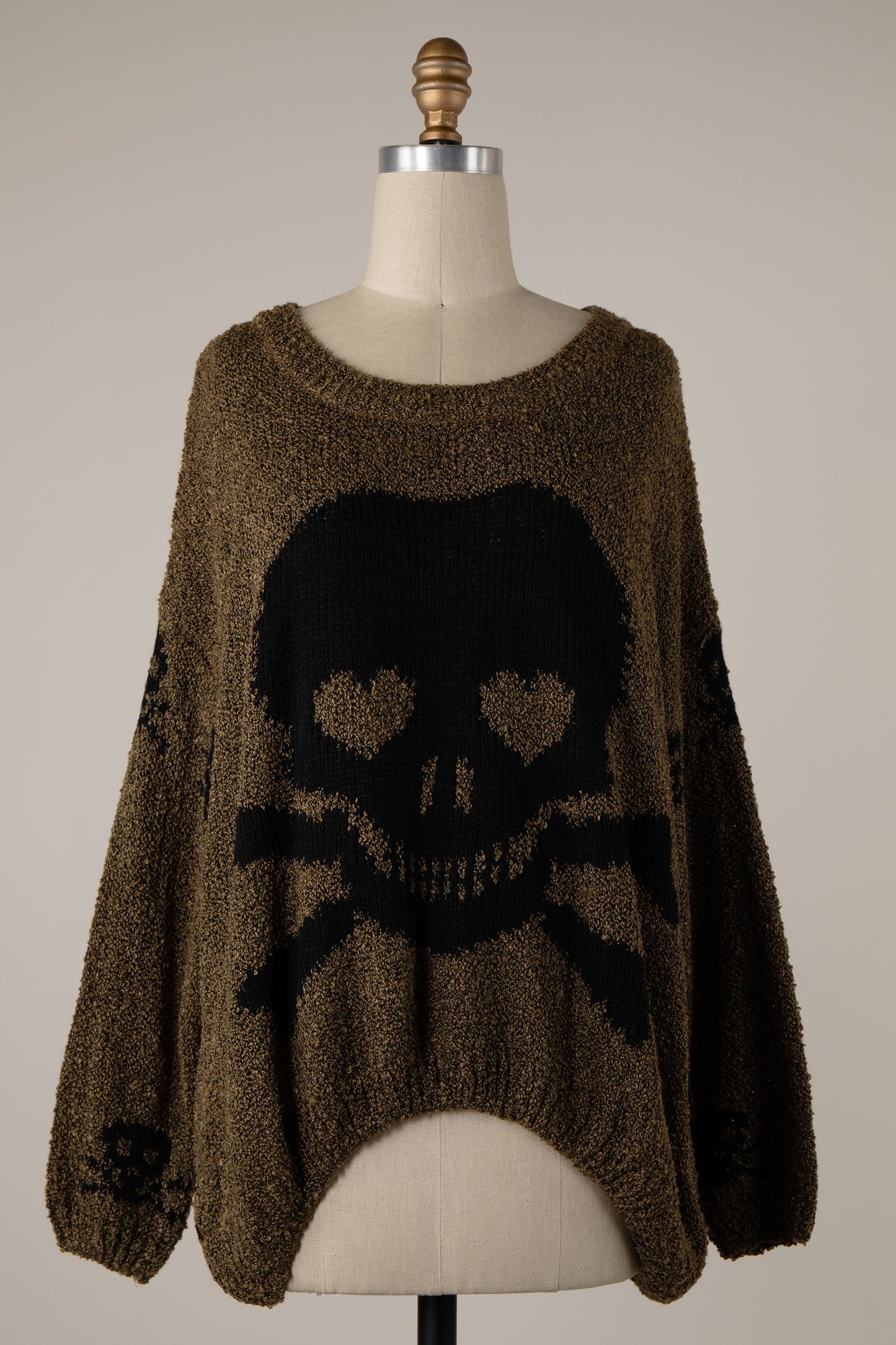 Soft and Cozy Skull Print Sweater