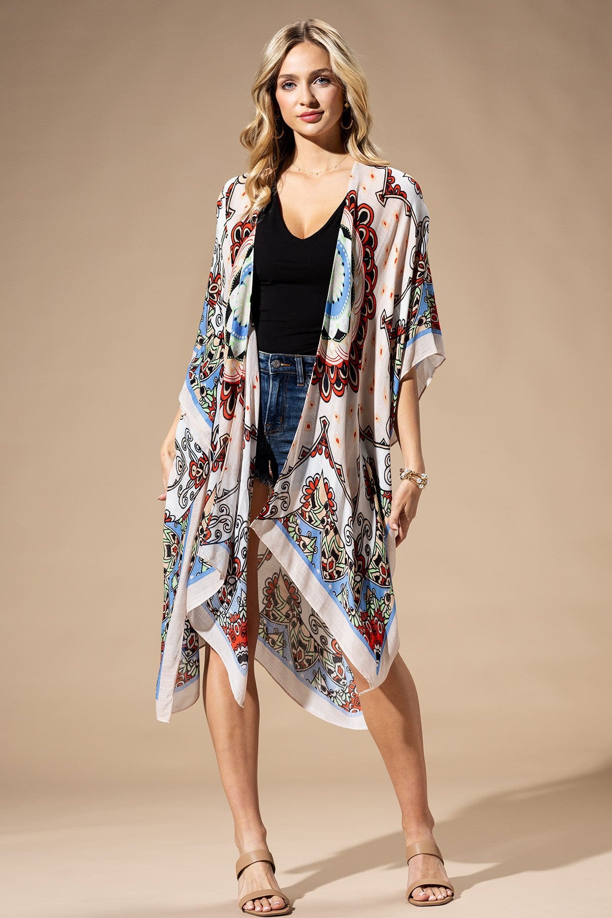 Red Mandala Kimono