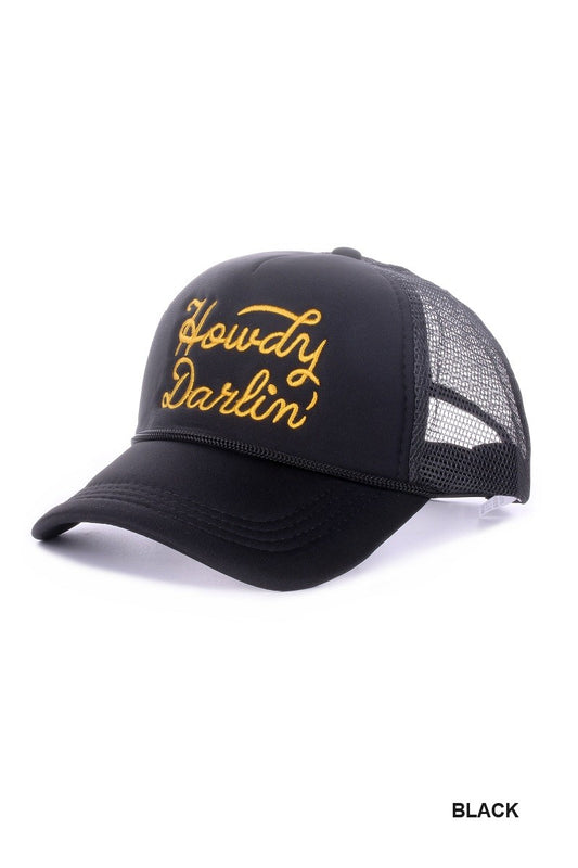 Howdy Darlin Patch Trucker Hat
