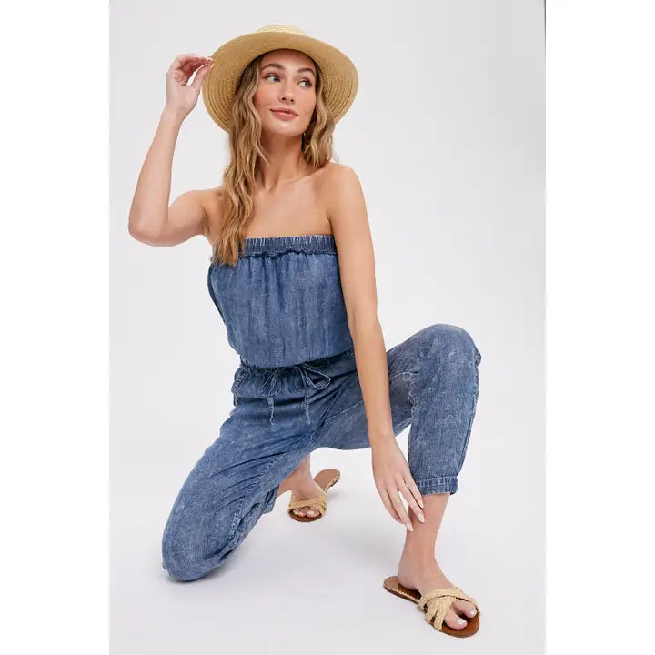 Comfy Washed Tube Denim Jumper SOLD OUT