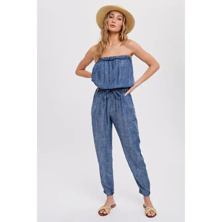 Comfy Washed Tube Denim Jumper SOLD OUT