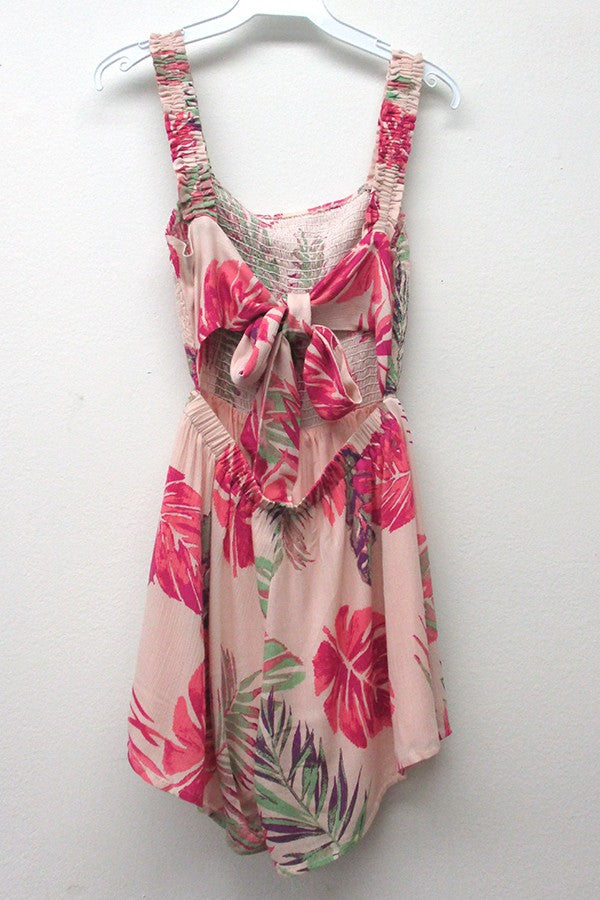 Adorable Tropical Tie Up Romper