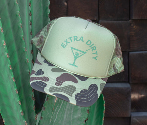 Extra Dirty Martini Camo Trucker Hat